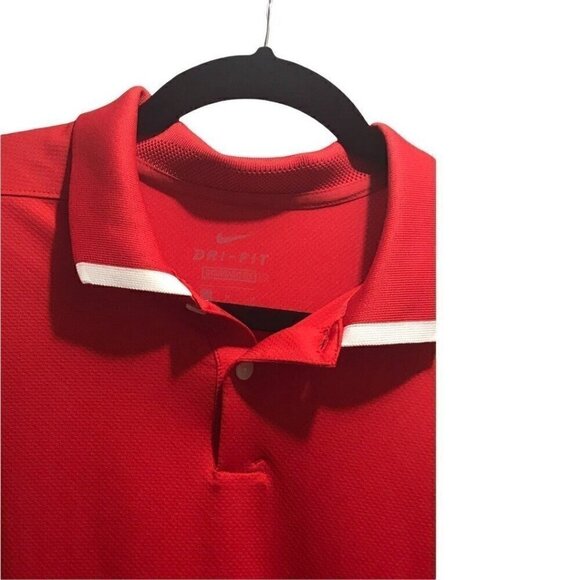 Nike Dri Fit Vapor Solid Golf Polo‎ Red Shirt - Picture 10 of 12